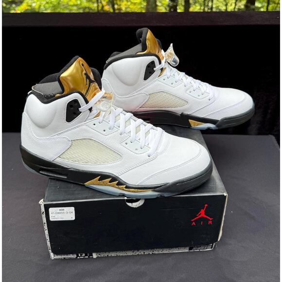 Air Jordan 5 Retro Olympic size 13 136027-133 OG V White “Gold Coin” Mint main image 8